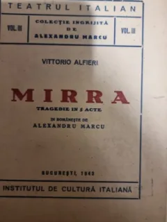 Mirra, tragedie in 5 acte - Vittorio Alfieri