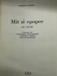Mit si Epopee - Georges Dumezil