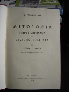 MITOLOGIA GRECO ROMANA IN LECTURA ILUISTRATA - G. POPA LISSEANU  VOL.II