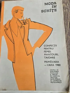 Moda in schite - Confectii pentru femei. Mantouri, Taioare Primavara-Vara 1980