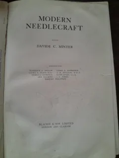MODERN NEEDLECRAFT - DAVIDE C. MINTER  (CARTE DE CROITORIE)