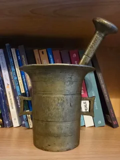 Mojar vechi din bronz masiv