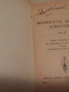 MOMENTE,SCHITEMAMINTIRI-I.L.CARAGIALE,INTERBELICA
