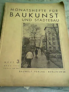 MONATSHEFTE FUR BAUKUNST UND STADTEBAU NR.3/1936  (REVISTA DE ARHITECTURA, TEXT IN LIMBA GERMANA)