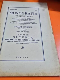 Monografia judetului Dolj. Volumul II, partea III, Documente