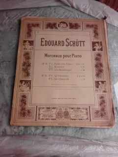 MORCEAUX POUR PIANO - EDOUARD SCHUTT  (PARTITURA)