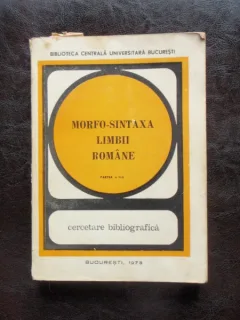 MORFOSINTAXA LIMBII ROMANE