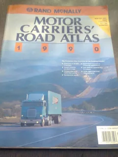 MOTOR CARRIERS' ROAD ATLAS 1990 - RAND MCNALLY  (CARTE IN LIMBA ENGLEZA)