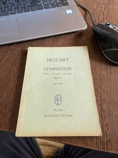 Mozart Symphonie C dur C major ut majeur Jupiter KV 551
