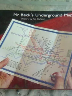 MR BECK'S UNDERGROUND MAP - KEN GARLAND  (CARTE IN LIMBA ENGLEZA)
