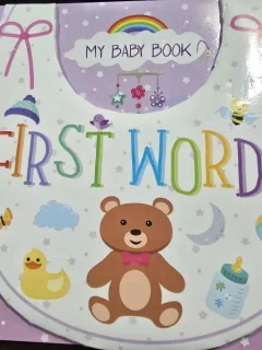 My baby book - First Words (Cartea bebelusului meu - Primele cuvinte - carte in limba engleza)