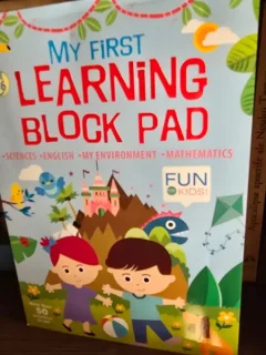 My first learning block pad