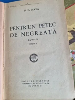 N. D. Cocea - Pentru-un petec de negreata