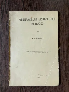 N. Orghidan Observatiuni morfologice in Bucegi (1931)