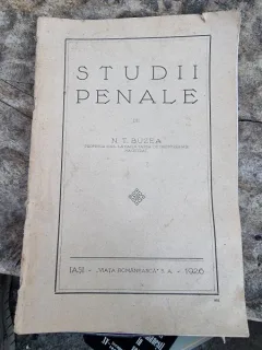 N. T. Buzea - Studii Penale