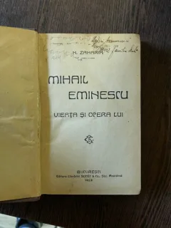 N. Zaharia - Mihail Eminescu. Viata si opera lui (1923)