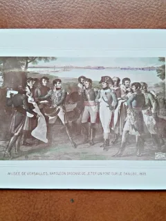 Napoleon Bonaparte, reproducere tip carte postala, dupa un tablou de la Versailles