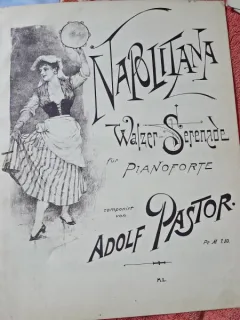 Napolitana vals serenada pentru poanoforte - Adolf Pastor  partitura pentru pian