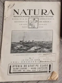 Natura - Revista Pentru Raspandirea Stiintei Nr. 7, 15 Iulie 1933