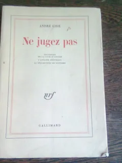 Ne jugez pas , Andre Gide , 1957