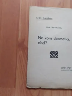 NE VOM DESMESTICI, CIND?- OVID DENSUSIANU