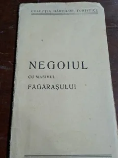 Negoiul cu masivul Fagarasului, harta turistica