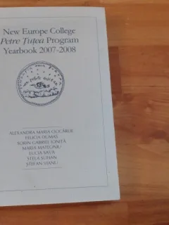 NEW EUROPE COLLEGE YEARBOOK 2006-2007-EMILIAN CIOC