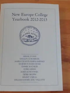 NEW EUROPE COLLEGE YEARBOOK 2012-2013-MIHAIL EVANS SI ALTII