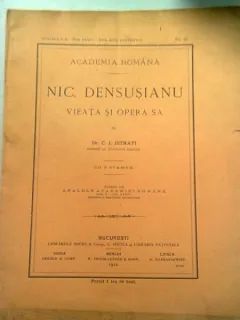 NIC. DENSUSIANU. VIATA SI OPERA SA - C.I. ISTRATI