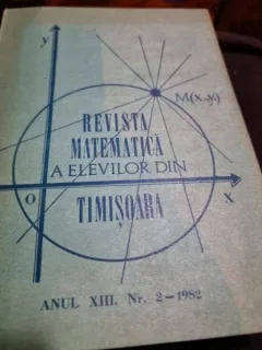 Nicolae Negoescu - Revista Matematica a Elevilor din TImisoara Anul XIII Nr. 2-1982