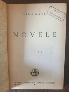 Nicu Gane - Novele