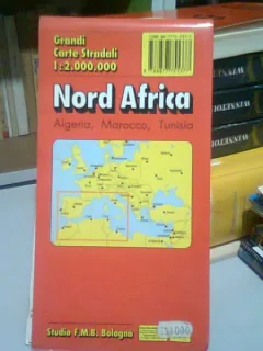 NORD AFRICA: ALGERIA, MAROC, TUNISIA - HARTA TURISTICA