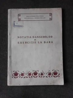 Notatia dansurilor si exercitii la bara, din volumul dansul popular de T. Tkacenko