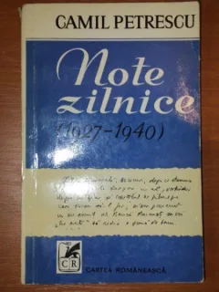 NOTE ZILNICE (1927-1940)-CAMIL PETRESCU