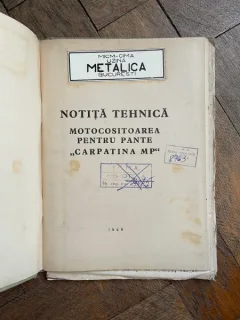 Notita tehnica Carpatina MP