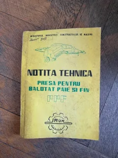 Notita tehnica Presa pentru balotat paie si fin PPF