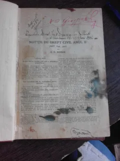 NOTITE DE DREPT CIVIL, 1936 - C.C. BOSSIE