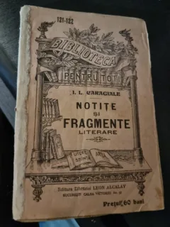 Notite si fragmente literare - I.L. Caragiale