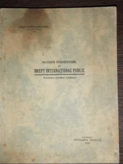 NOTIUNI ELEMENTARE DE DREPT INTERNATIONAL PUBLIC