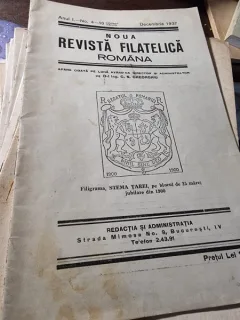 Noua Revista Filatelica Romana, nr.4-10/1937
