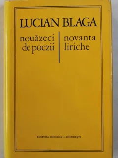 Nouazeci de poezii - Lucian Blaga, editie bilingva romana-italiana