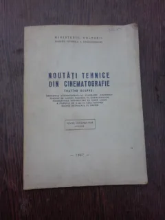 Noutati tehnice din cinematografie, pentru documentare interna