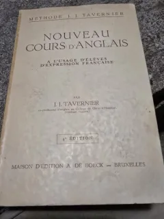 Nouveau cours dAnglais a lusage deleves dexpression francaise - J.J. Tavernier