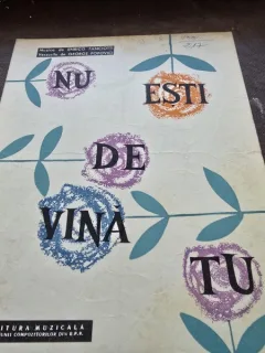 Nu esti de vina tu - muzica Enrico Fanciotti, versuri George Popovici, partitura