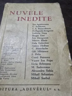 Nuvele Inedite - Ion Agarbiceanu, C. Ardeleanu ..... Mihail Sebastian, Mihail Sorbul