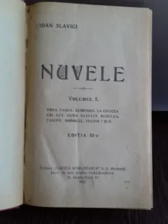 NUVELE - IOAN SLAVICI   VOL. 1