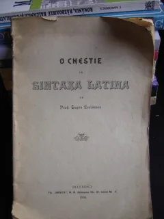 O CHESTIE DE SINTAXA LATINA - EUGEN LOVINESCU  (CU DEDICATIE)