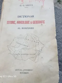 O. G. Lecca - Dictionar Istoric, Arheologic si Geografic al Romaniei