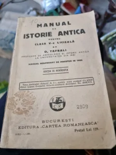 O. Tafrali - Manual de Istorie Antica pentru clasa a V-a Liceala
