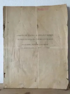 Oamenilor Politici ai Statului Roman si Reprezentantilor Poporului Roman